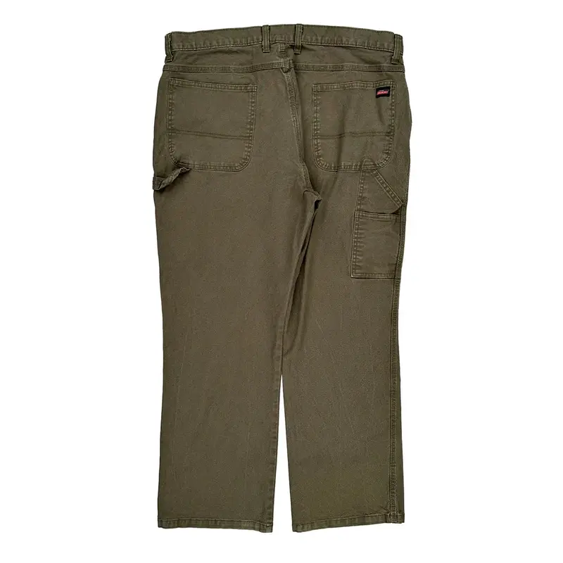 Dickies Carpenter Trousers - 39? Waist Green Cotton Blend