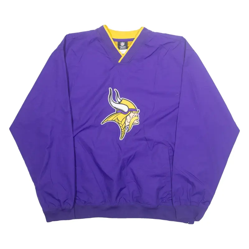 NFL Mens Pullover Jacket Purple USA L