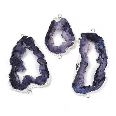Dyed Natural Druzy Agate links