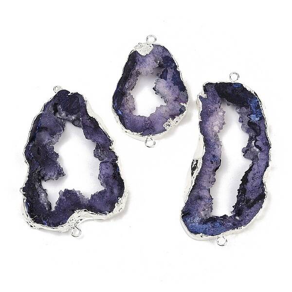 Dyed Natural Druzy Agate links