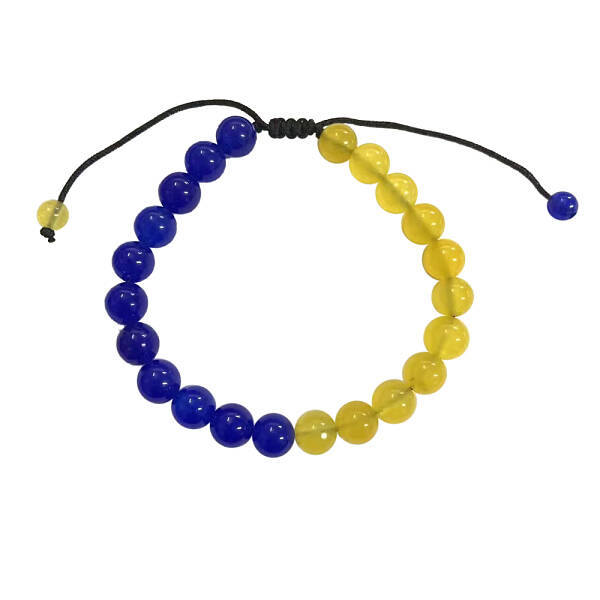 Round Natural Agate Braided Bead Bracelets