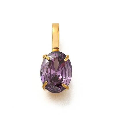 Ion Plating(IP) 304 Stainless Steel Rhinestone Pendants