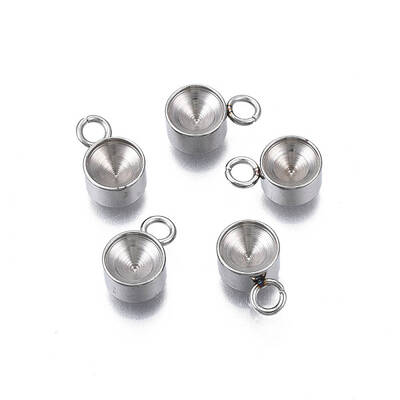 Non-Tarnish 201 Stainless Steel Pendant Rhinestone Settings