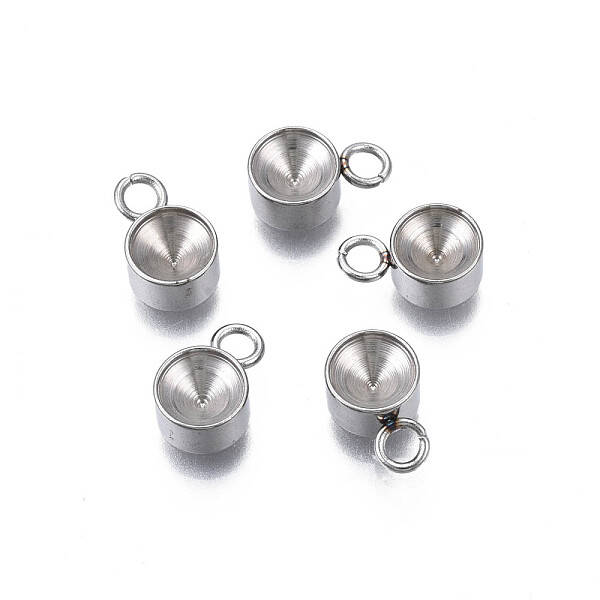 Non-Tarnish 201 Stainless Steel Pendant Rhinestone Settings