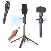 Automatic Face Tracking Tripod, 360° Rotatable Selfie Stick Tripod with Remote Control, Gesture Control Phone Holder for Vlo...