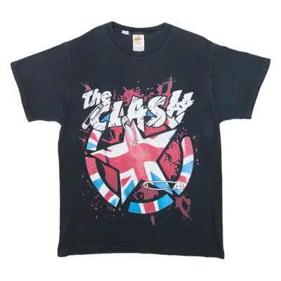 FRUIT OF THE LOOM The Clash Mens Band T-Shirt Black M