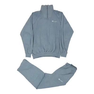 Champion Full Tracksuit - XL Blue Cotton