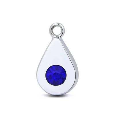 Platinum Plated Alloy Glass Rhinestone Charms