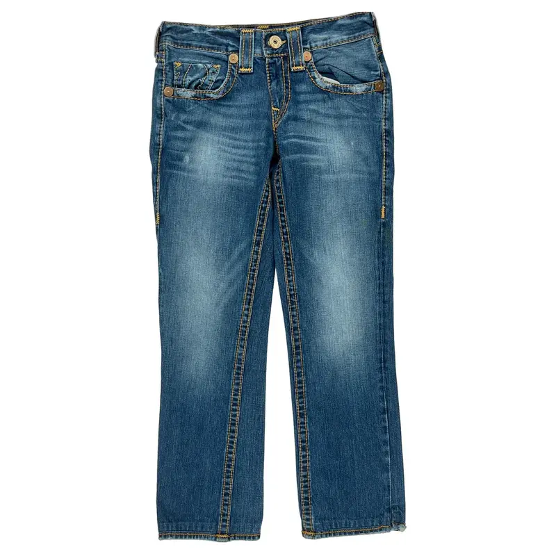True Religion Skinny Fit Jeans - 31W UK 10 Blue Cotton