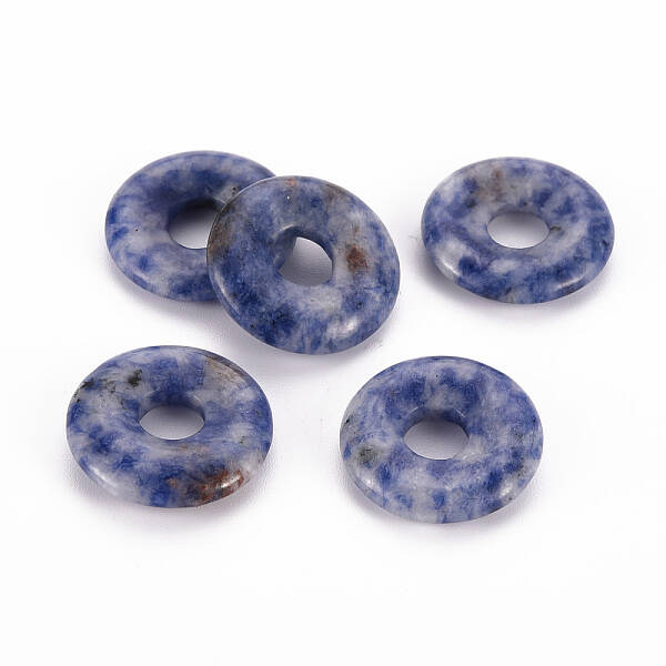 Natural Blue Spot Jasper Pendants
