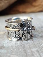 Vintage Boho Ring, Worry Anxiety Heirloom Ring, Witchy Jewelry for Women