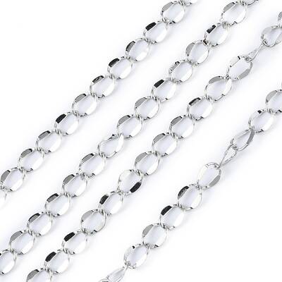 Brass Dapped Curb Chains