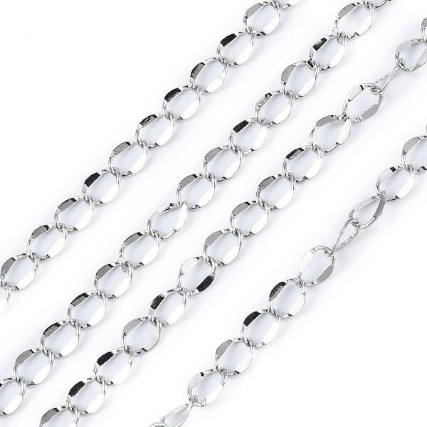 Brass Dapped Curb Chains