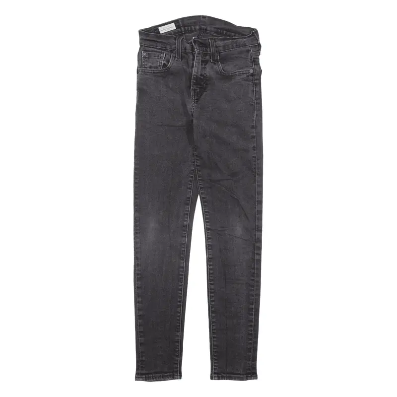 LEVI'S Premium Big E Jeans Black Denim Slim Tapered Mens W24 L27