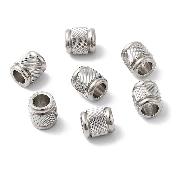 Non-Tarnish 202 Stainless Steel European Beads