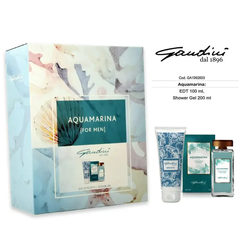 Gandini AQUAMARINE: EDT 100ml + Shower Gel 200ml