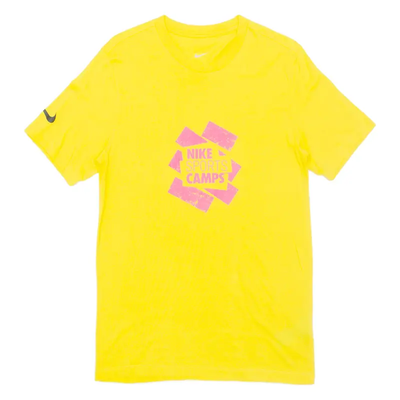NIKE Sports Camp Mens T-Shirt Yellow S