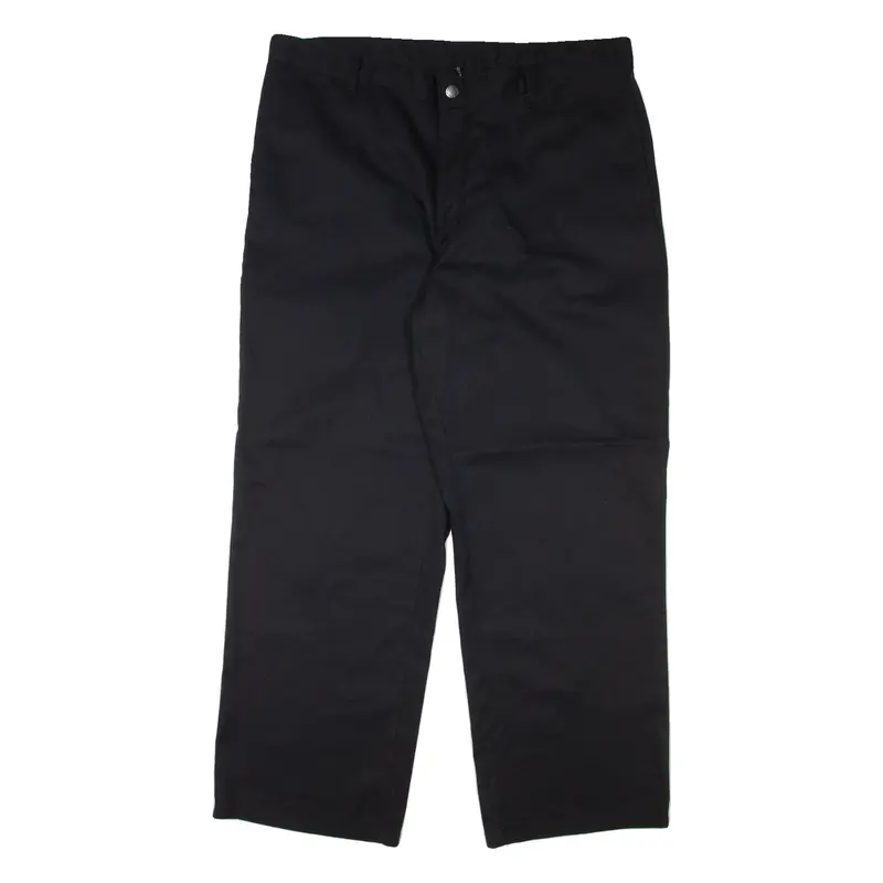 DICKIES Workwear Mens Trousers Black Relaxed Straight W38 L30