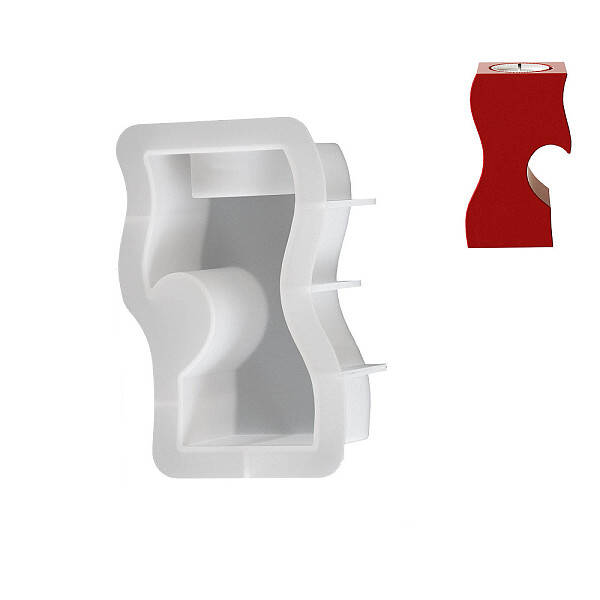 S Shape DIY Silicone Candle Molds