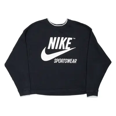 NIKE Cropped Womens Sweatshirt Black S