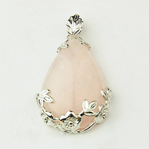 Natural Rose Quartz Pendants