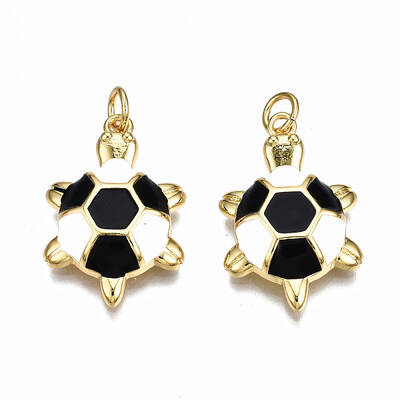 Brass Enamel Pendants