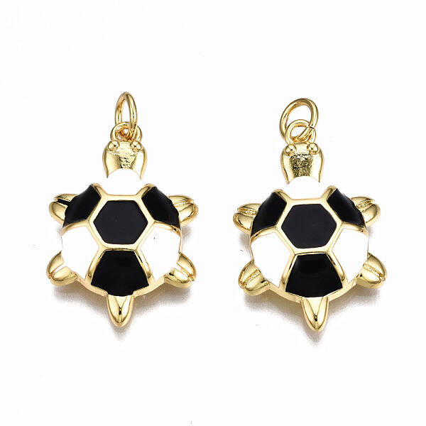 Brass Enamel Pendants
