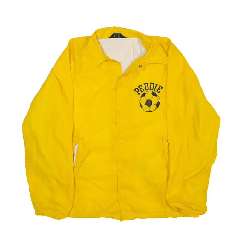 CHAMPION Peddie Soccer Coach Jacket Yellow Mens S