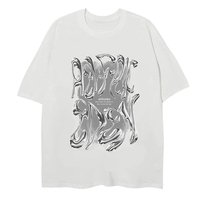 Metalic Graphic Tees Men Y2k Oversized T Shirts Men Vintage Tees Unisex Summer Tops Casual Classic Short Sleeve T-shirt for D...