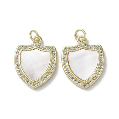 Brass Micro Pave Cubic Zirconia Pendants