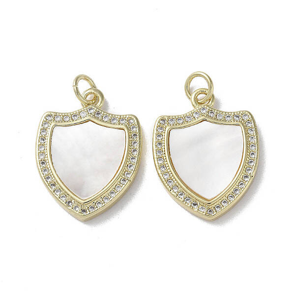Brass Micro Pave Cubic Zirconia Pendants