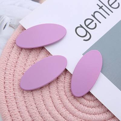 Frosted Plastic Snap Hair Clips