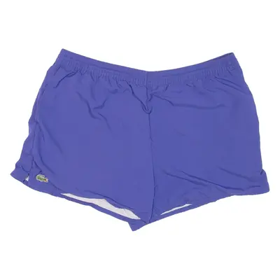 LACOSTE Lining Womens Sports Shorts Purple XL W34