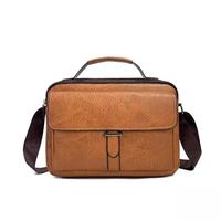 2025 New Horizontal Men's Handbag/Shoulder Bag - Premium Texture, Business & Casual Style Crossbody Bag , Large Capacity Brie...