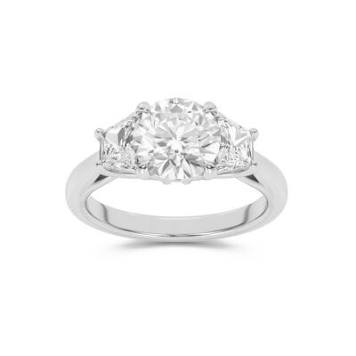 Amara Chand Lab Grown Round Diamond Engagement Ring | 10K White Gold 4 3/4  CT. TW.