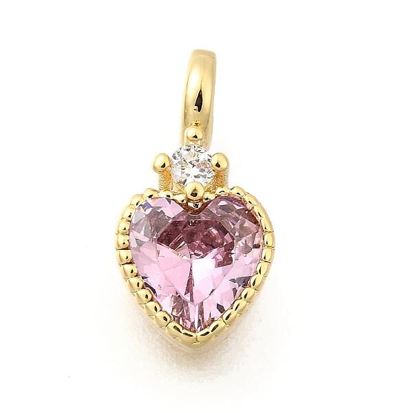 Brass Pave Cubic Zirconia Charms