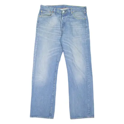 LEVI'S 501 Jeans Mens Blue Regular Straight Stone Wash W36 L32