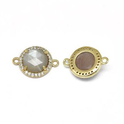 Natural Sunstone Links connectors