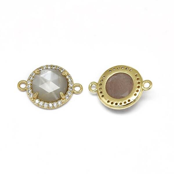 Natural Sunstone Links connectors