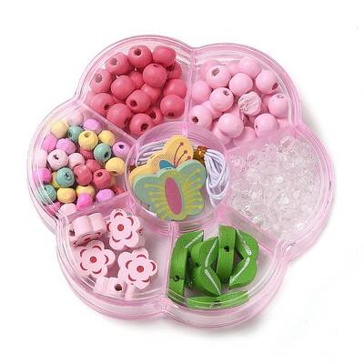 Children's Day Theme Maple Wood Jewelry Set DIY Making Kits