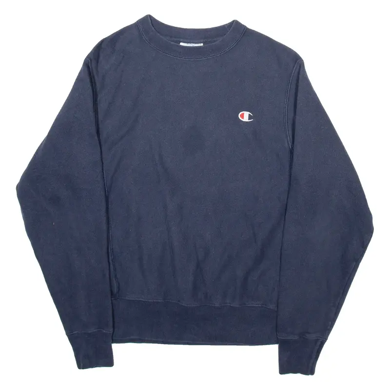 CHAMPION REVERSE WEAVE Mens Sweatshirt Blue 90s S