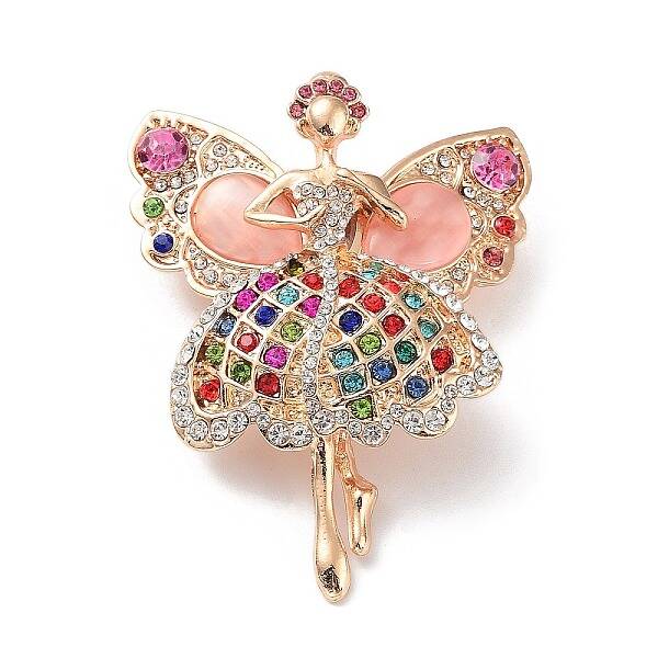 Alloy Pave Rhinestone Brooch