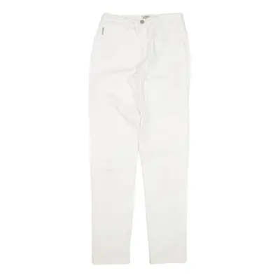 ARMANI Jeans White Denim Regular Tapered Womens W27 L30