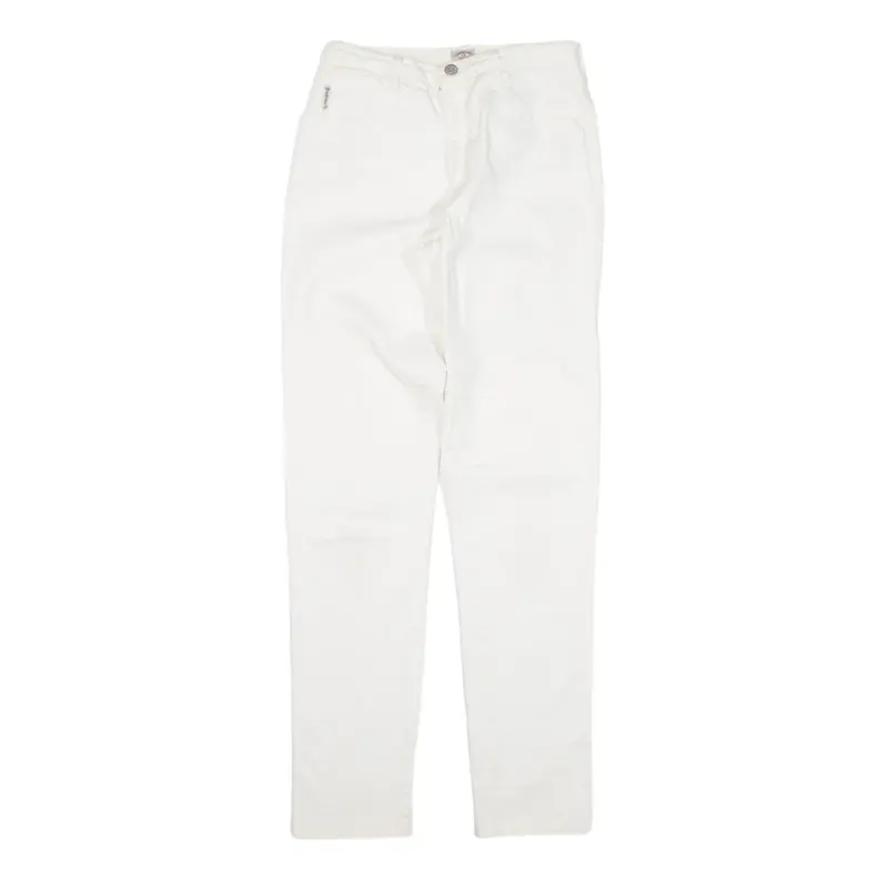 ARMANI Jeans White Denim Regular Tapered Womens W27 L30