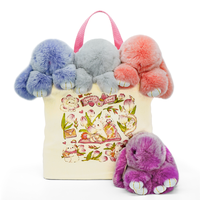 【BunnyLulu】Eco-friendly Mini Canvas Tote Bag – Reusable Lunch Bag, Cute Summer Gift for Women, Girls and Kids, Great fo...