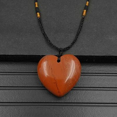 Natural Red Jasper Pendant Necklaces