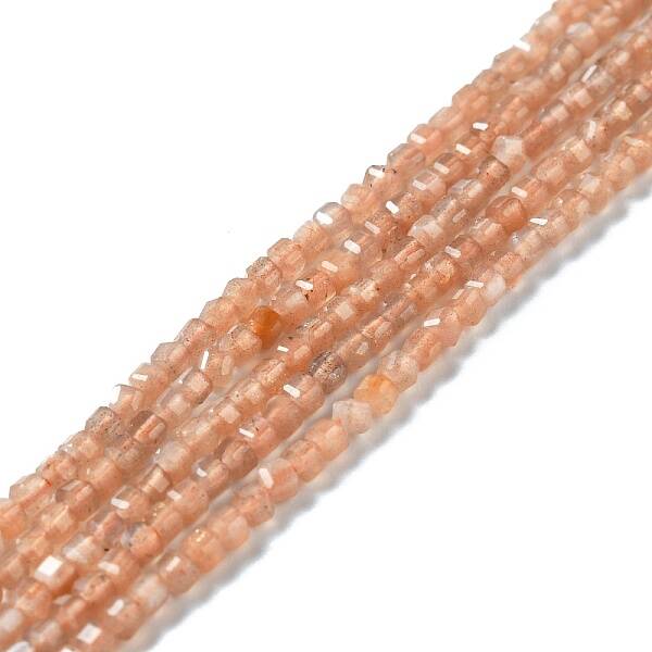 Natural Orange Sunstone Beads Strands