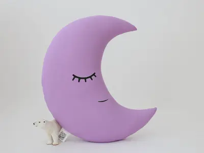 Crescent Moon Pillow (21 colors)