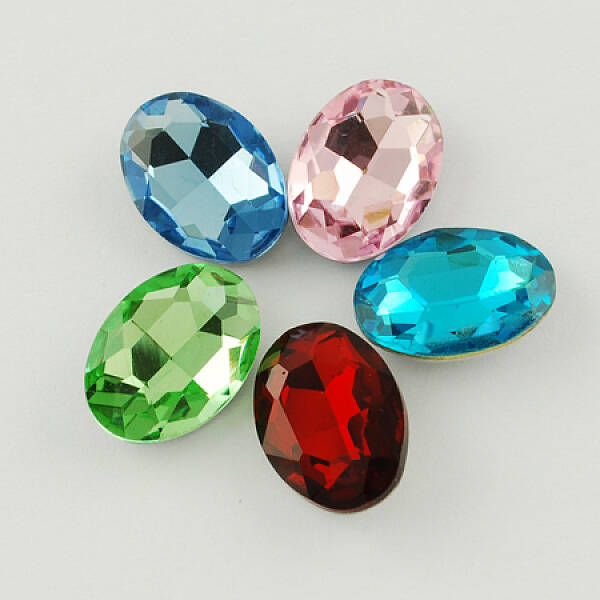 Glass Pointed Back Rhinestone