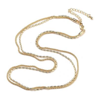 Brass Multi-strand Necklaces for Women